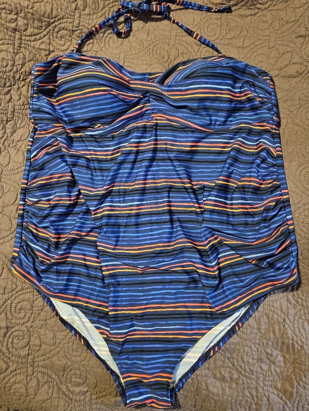 Liz Lange Maternity One Piece Convertable Swimsuit Women's XXL